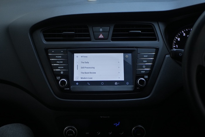 NY Times Android Auto