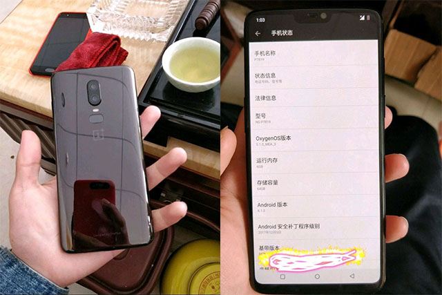 OnePlus 6 Leaked Images