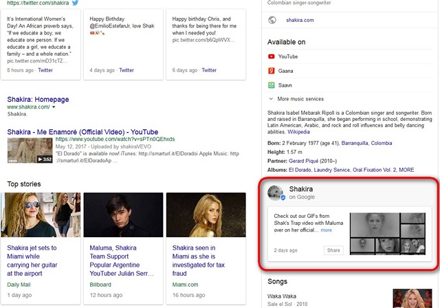 Google Will Show You Official Updates From Verified Musicians, Artists In Search Results