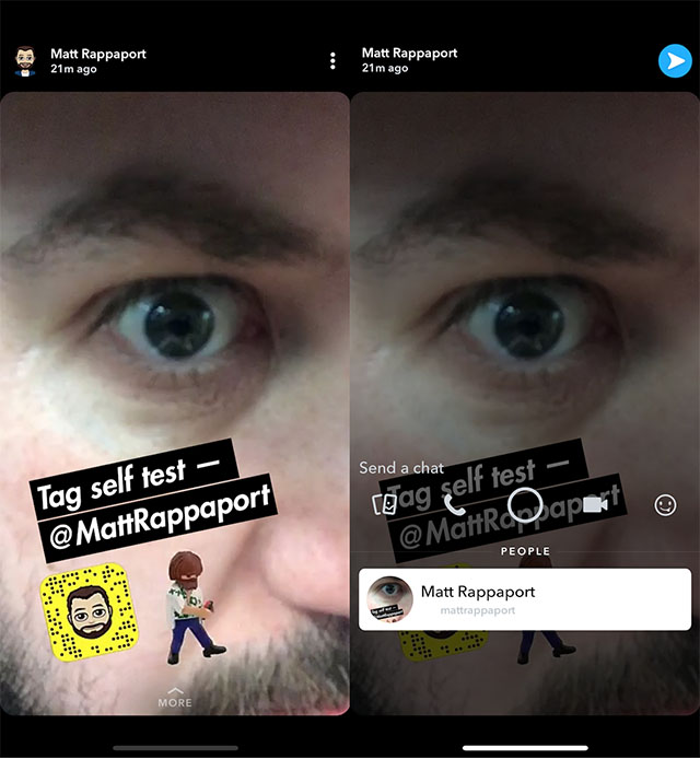 Snapchat Copies Instagram For Once Allows You To Tag