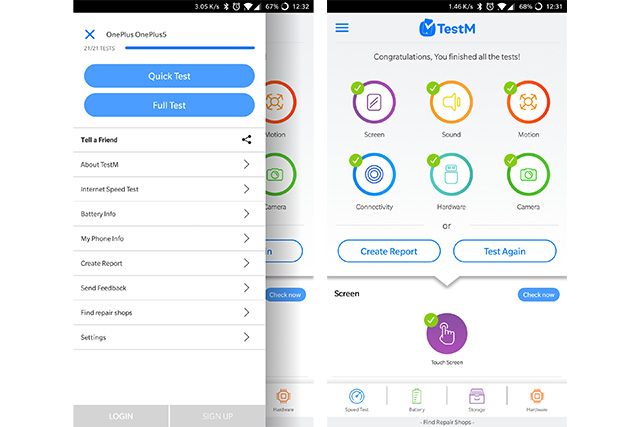 TestM UI