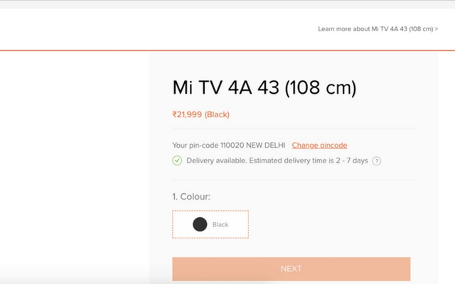 Xiaomi Could Also Launch Mi TV 4A in India, Pricing Starts at Rs. 12,999