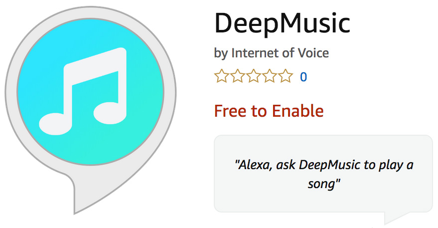 DeepMusic is an Alexa Skill that Plays Music Generated by AI