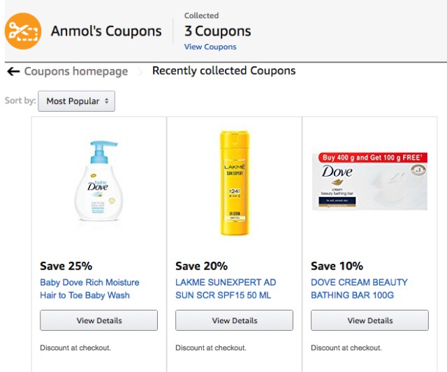 Amazon India Introduces Coupons For Hassle-Free Savings on Checkout