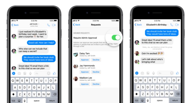 group-admin facebook messenger