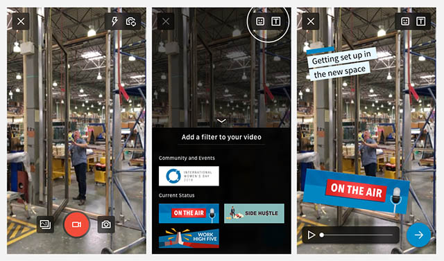 LinkedIn Copies Snapchat-Style Filters for Videos