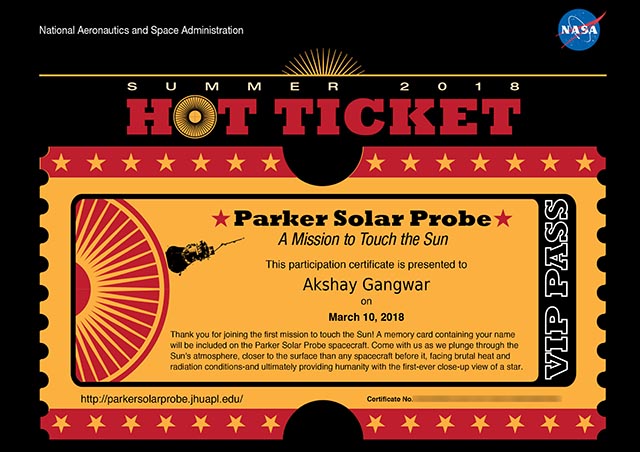 You Can Send Your Name to The Sun Aboard the Parker Solar Probe