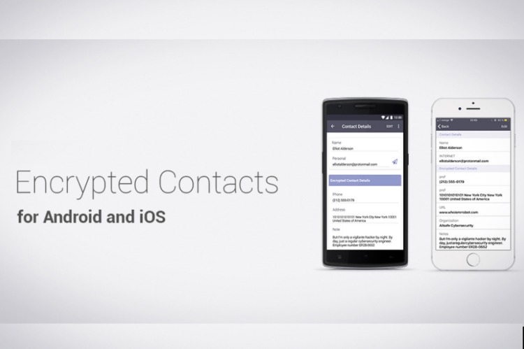 protonmail encrypted contacts featured