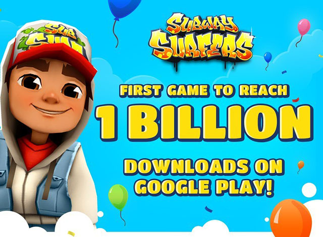 Subway Surfers is First Android Game to Clock One Billion Downloads on Play Store