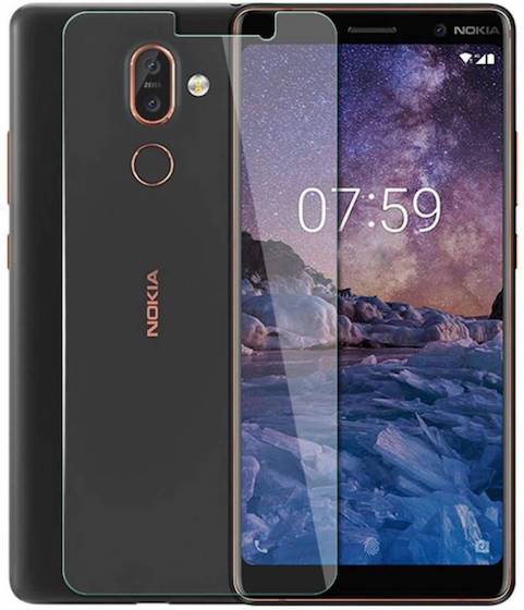 6. NaturalBuy Tempered Glass Guard for Nokia 7 Plus