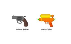 Android Google gun emoji website