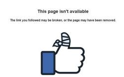 Facebook Page Not Available website