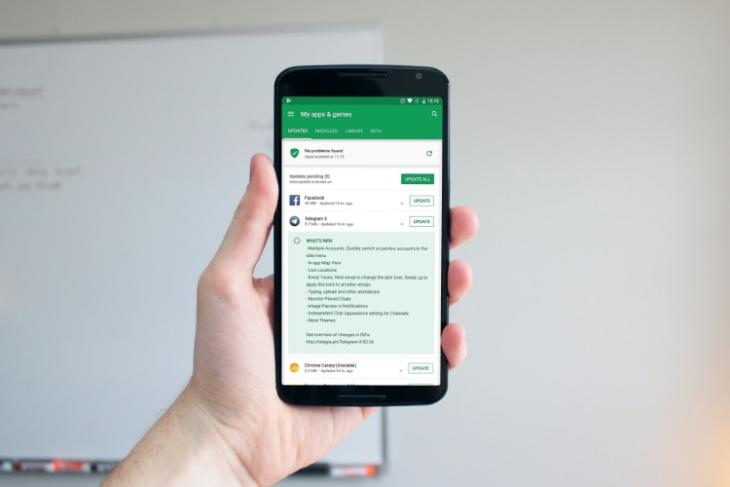 Google Play Store Now Shows 'What's New' Right on the Update Page