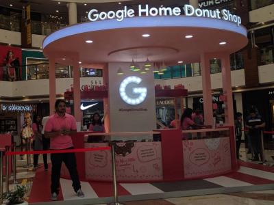 Google Home Donut Shop in Delhi
