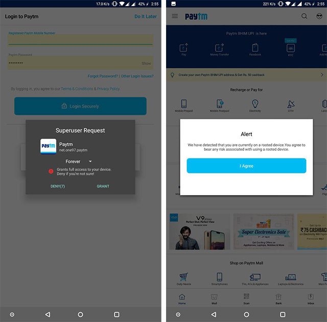 Paytm Superuser request