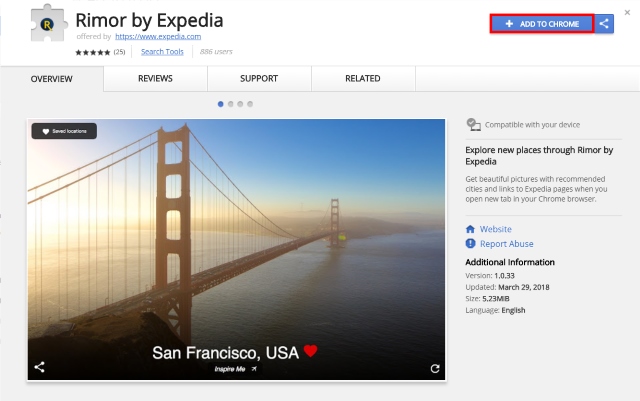 Rimor by Expedia Chrome Web Store