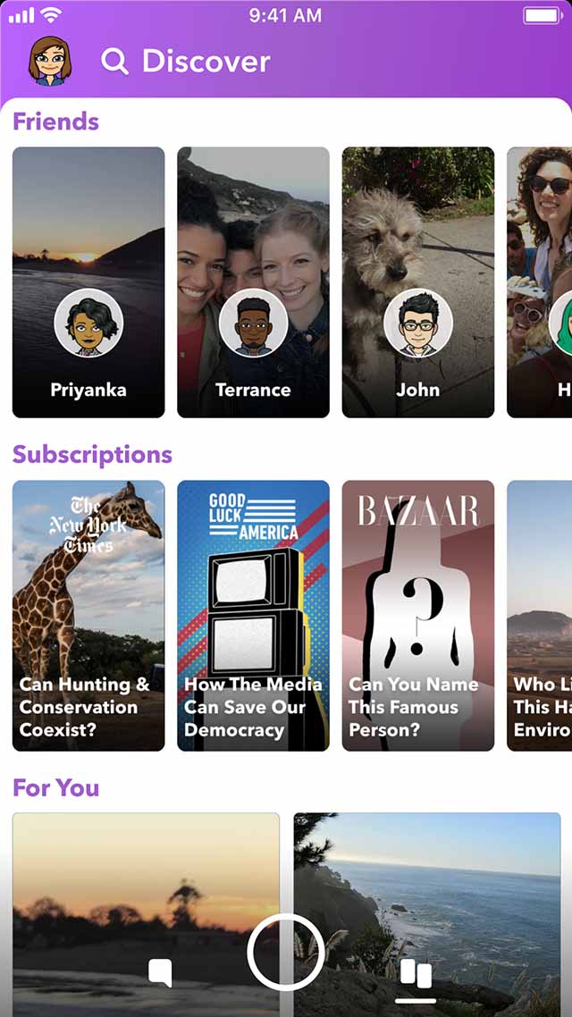 Snapchat redesign redesign