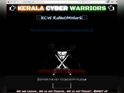 Team Kerala Cyber Warriors Strikes Again, Infects Pakistan Websites with Ransomware