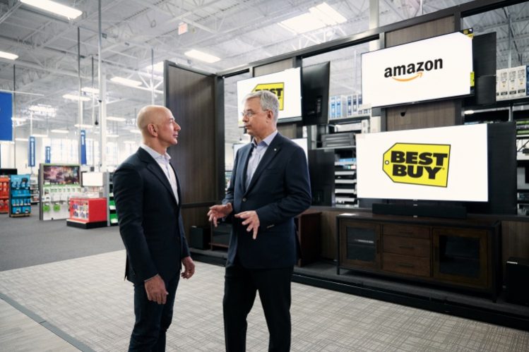 amazon best buy partnership fire tv smart tvs