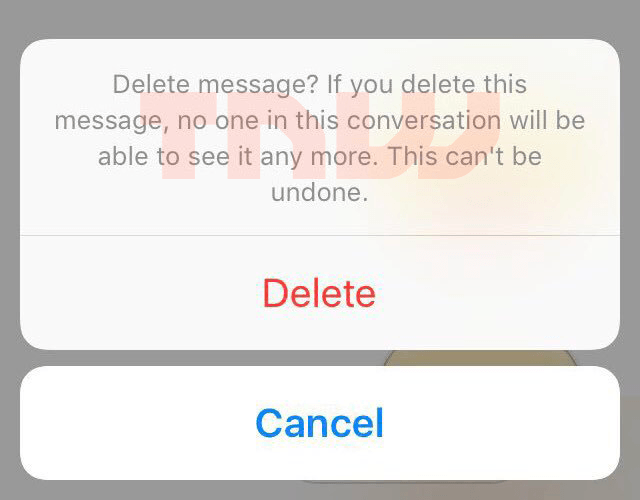 facebook messenger delete message