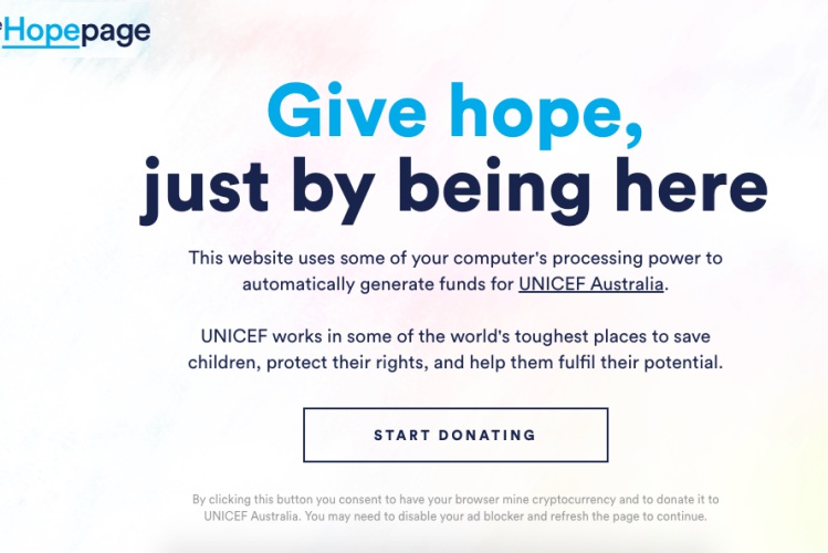 hopepage UNICEF