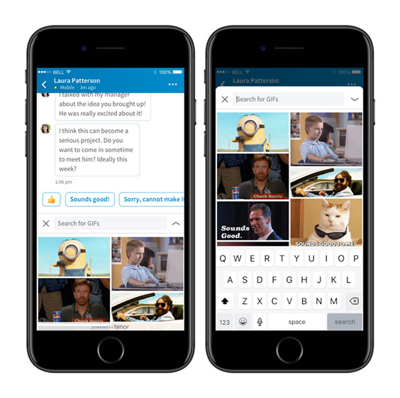 LinkedIn Gets GIF Support in Direct Messages