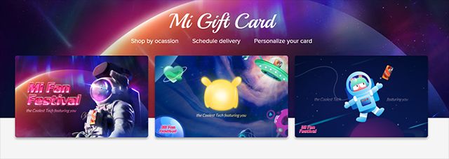 Xiaomi Launches Mi Gift Cards in India