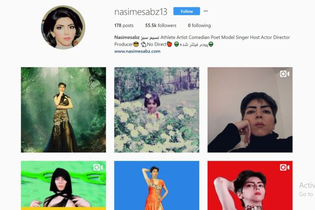 Nasim Aghdam's Instagram page has also been suspended