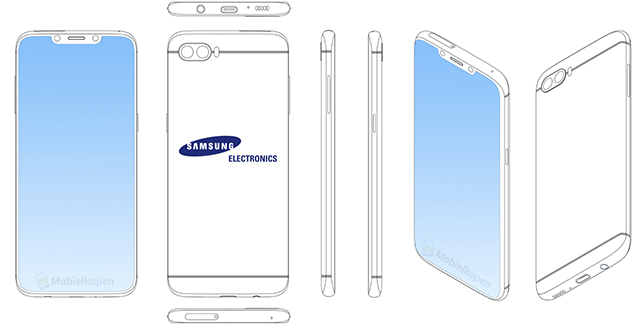 Samsung Finally Gives Into the Notch Trend, Latest Patent Reveals