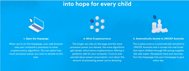 unicef cryptocurrency mining