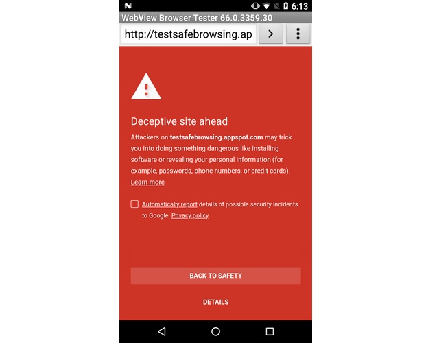 Google Extends Safe Browsing Protocols to Apps Using Android’s WebView Feature