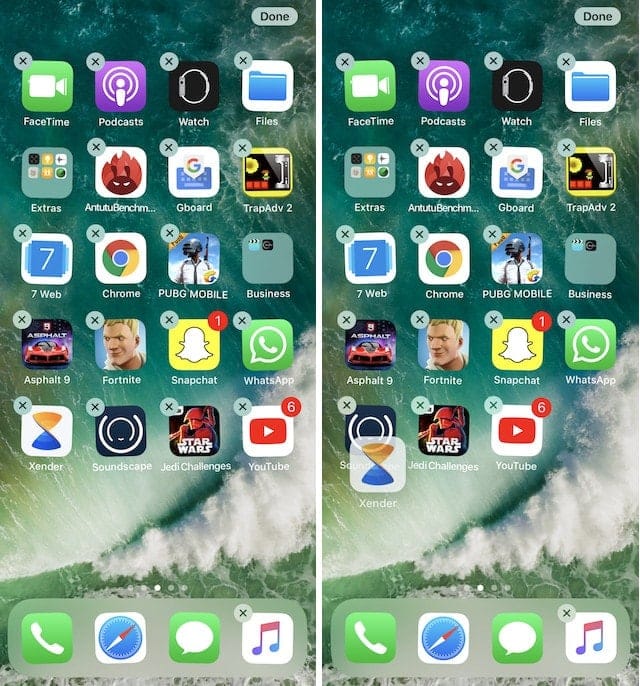 1. Move Multiple Apps in iOS 11