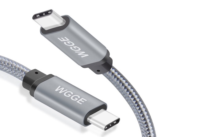 12. WGGE METAL USB C 3.1 Type-C to Type-C Cable