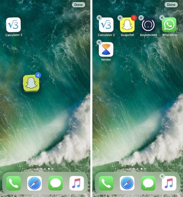 3. Move Multiple Apps in iOS 11