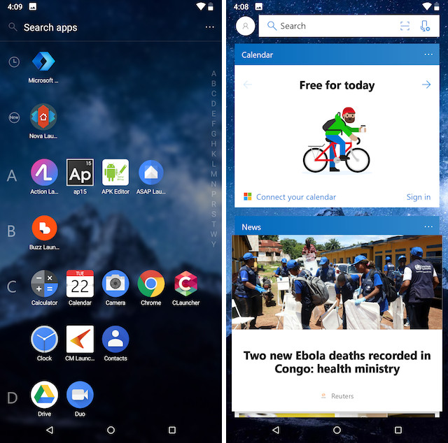 install microsoft launcher