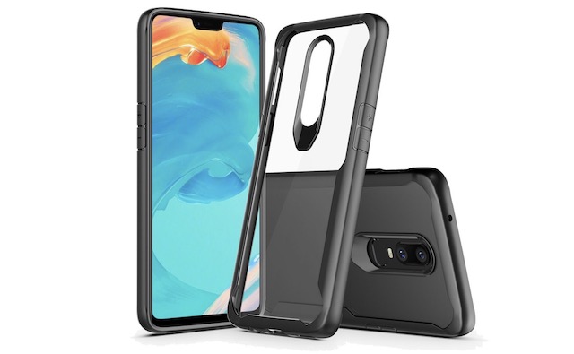 6. Wellci Clear Love Series Case for OnePlus 6