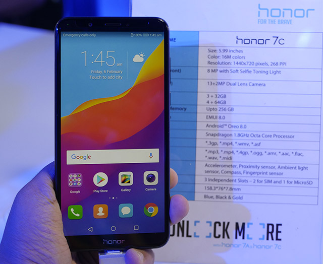 Honor 7C Hands On