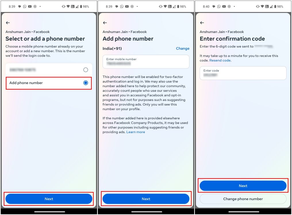 Set Up Two-Factor Facebook Authentication