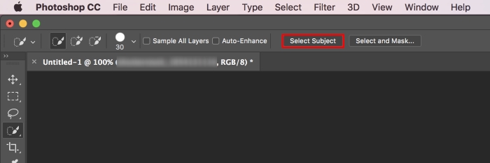 Adobe Photoshop CC 2018 Select Subject