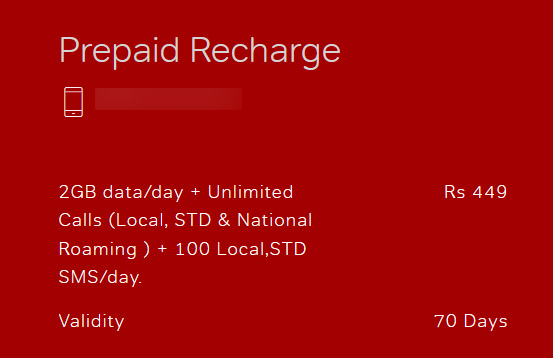 Airtel Prepaid 449