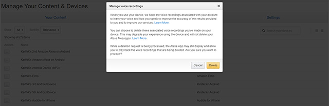 Delete Alexa Recordings Website 4