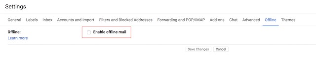 Enabling the New Offline Mode in Gmail 4