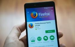 Firefox Android Shutterstock website
