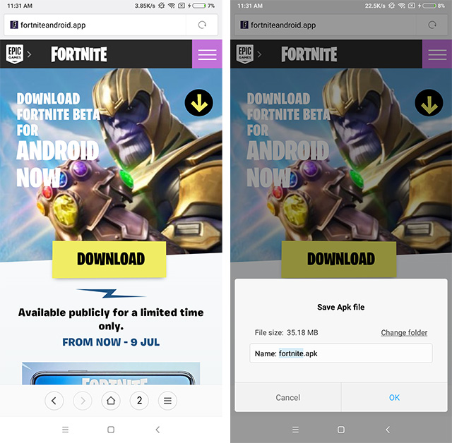 Fortnite Palsu untuk Iklan Android Terlihat di Beranda YouTube