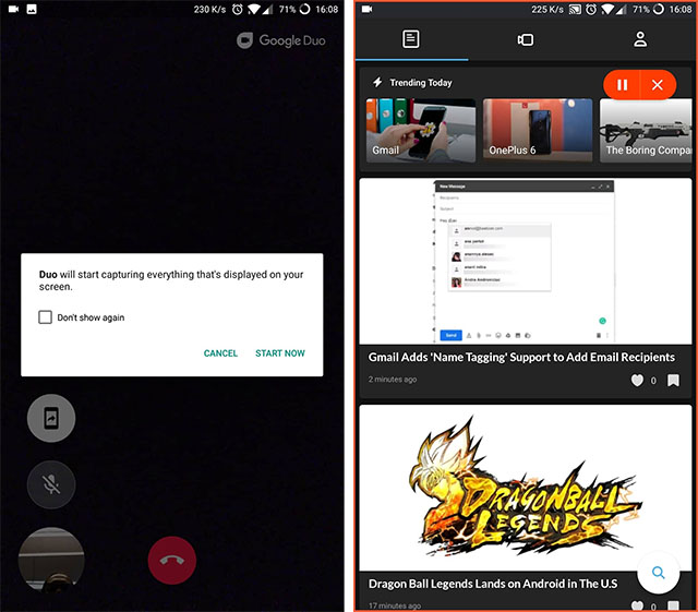 Latest Google Duo Update Brings Screen Sharing, Albeit Broken Beebom
