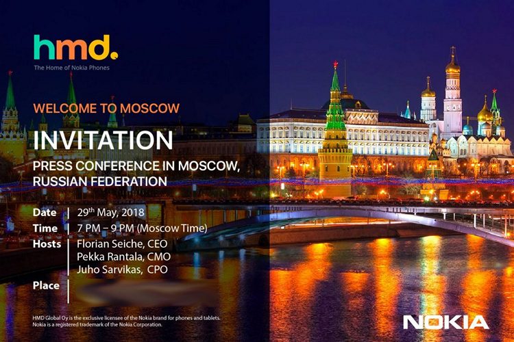 HMD Global Sends Out Press Invites in Russia For a Launch Event on May 29