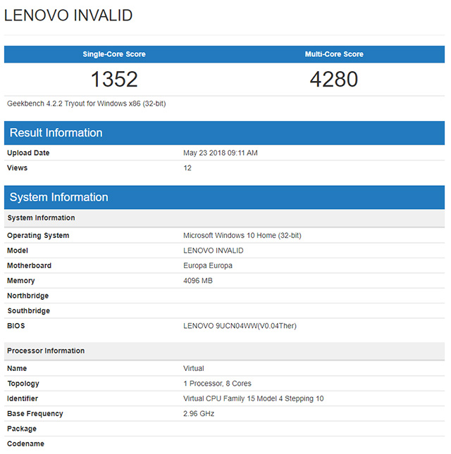 Lenovo Snapdragon 845 Windows 10