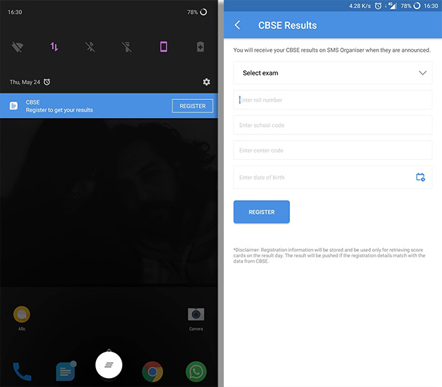 Check Your CBSE Results Offline With Microsoft's SMS Organizer App on