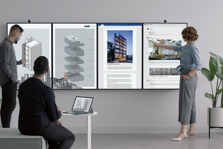 Microsoft Surface Hub 2 official render website