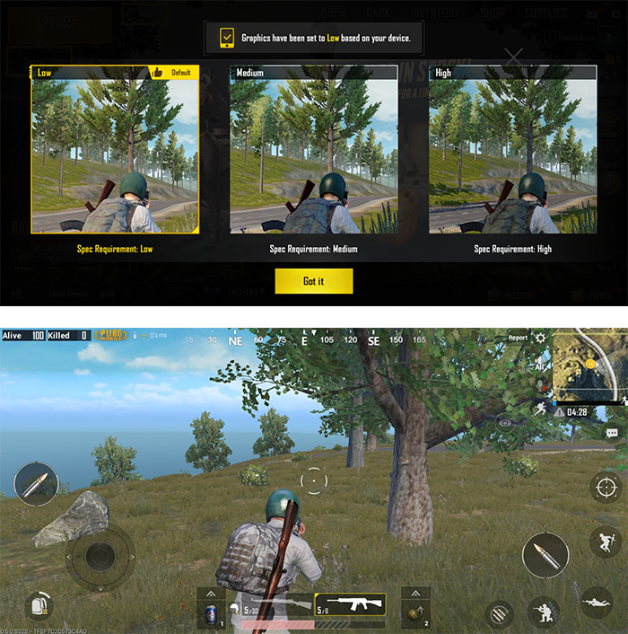 Samsung Galaxy A6 Plus PUBG